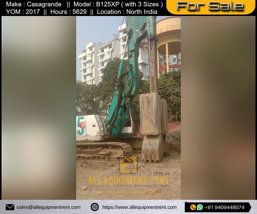 Very Less Used Casagrande Diaphragm Wall B125XP 2017 Available for Sale 